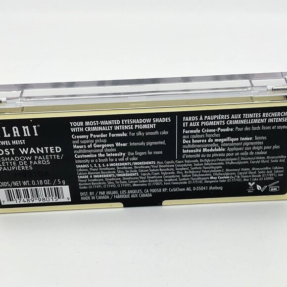 Milani Most Wanted 150 Jewel Heist Eyeshadow Palette NEW in Package - Picture 3 of 3